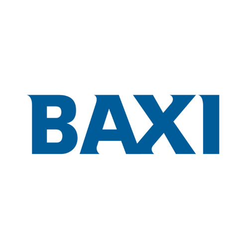 The image shows the BAXI logo, featuring the word "BAXI" in bold, uppercase blue letters on a white background.